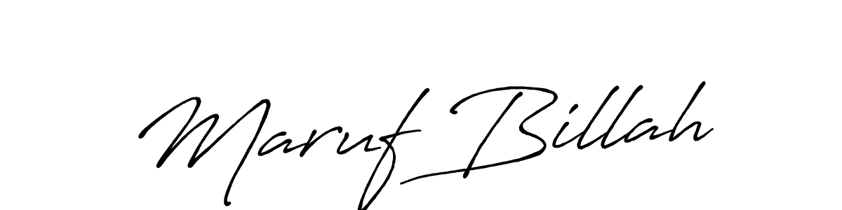 Also we have Maruf Billah name is the best signature style. Create professional handwritten signature collection using Antro_Vectra_Bolder autograph style. Maruf Billah signature style 7 images and pictures png