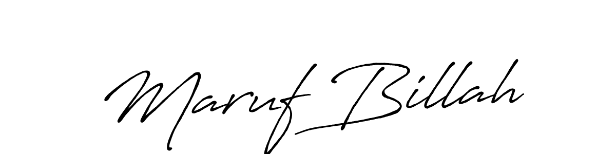 Also we have Maruf Billah name is the best signature style. Create professional handwritten signature collection using Antro_Vectra_Bolder autograph style. Maruf Billah signature style 7 images and pictures png