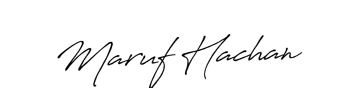 Make a beautiful signature design for name Maruf Hachan. Use this online signature maker to create a handwritten signature for free. Maruf Hachan signature style 7 images and pictures png