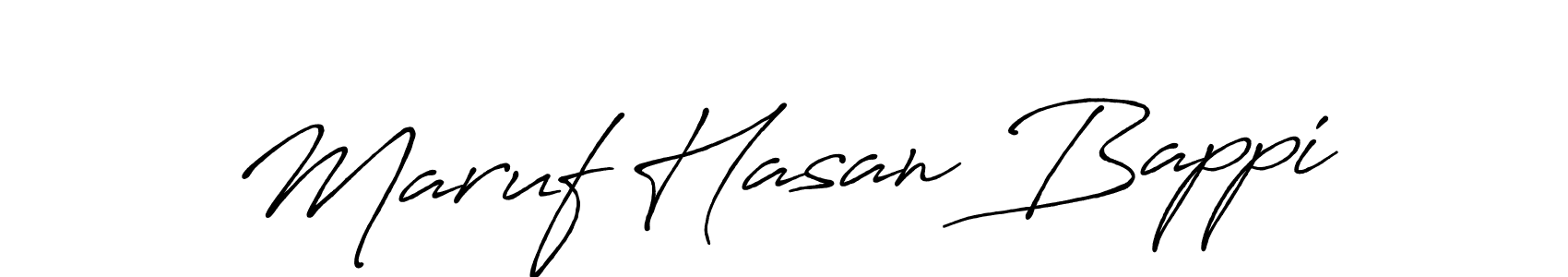 The best way (Antro_Vectra_Bolder) to make a short signature is to pick only two or three words in your name. The name Maruf Hasan Bappi include a total of six letters. For converting this name. Maruf Hasan Bappi signature style 7 images and pictures png