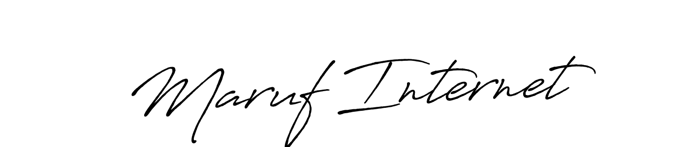 Also we have Maruf Internet name is the best signature style. Create professional handwritten signature collection using Antro_Vectra_Bolder autograph style. Maruf Internet signature style 7 images and pictures png