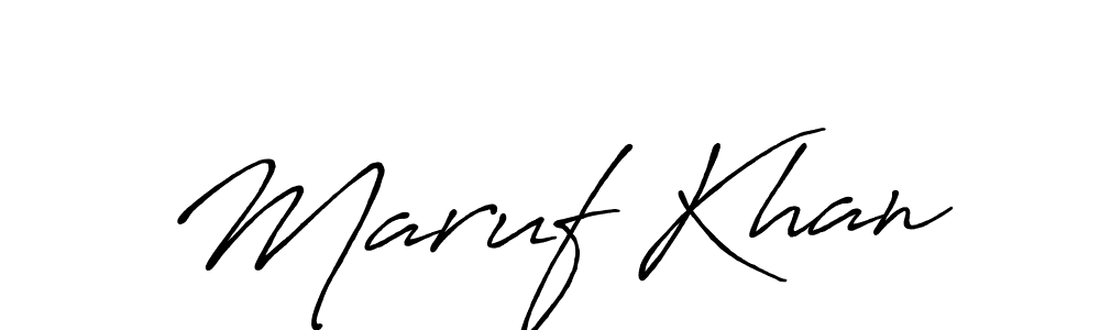 Antro_Vectra_Bolder is a professional signature style that is perfect for those who want to add a touch of class to their signature. It is also a great choice for those who want to make their signature more unique. Get Maruf Khan name to fancy signature for free. Maruf Khan signature style 7 images and pictures png