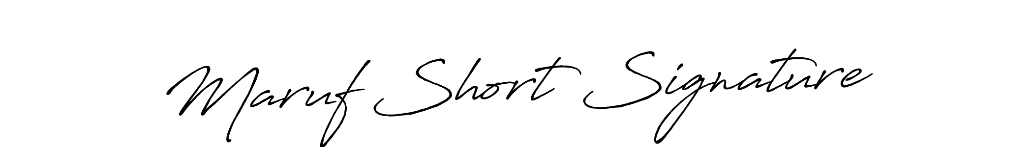 Once you've used our free online signature maker to create your best signature Antro_Vectra_Bolder style, it's time to enjoy all of the benefits that Maruf Short Signature name signing documents. Maruf Short Signature signature style 7 images and pictures png