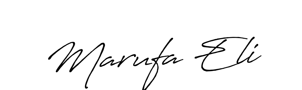 How to Draw Marufa Eli signature style? Antro_Vectra_Bolder is a latest design signature styles for name Marufa Eli. Marufa Eli signature style 7 images and pictures png