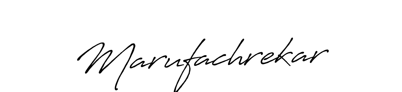 Make a beautiful signature design for name Marufachrekar. With this signature (Antro_Vectra_Bolder) style, you can create a handwritten signature for free. Marufachrekar signature style 7 images and pictures png