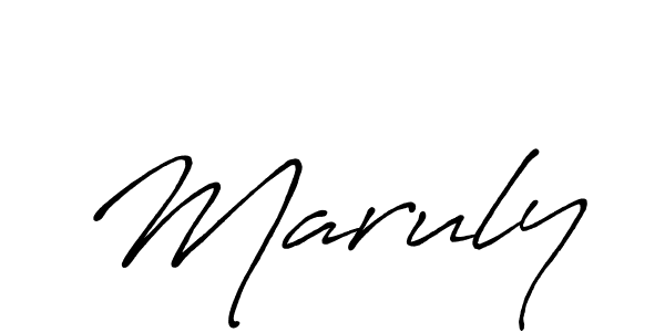 It looks lik you need a new signature style for name Maruly. Design unique handwritten (Antro_Vectra_Bolder) signature with our free signature maker in just a few clicks. Maruly signature style 7 images and pictures png