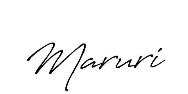 Design your own signature with our free online signature maker. With this signature software, you can create a handwritten (Antro_Vectra_Bolder) signature for name Maruri. Maruri signature style 7 images and pictures png