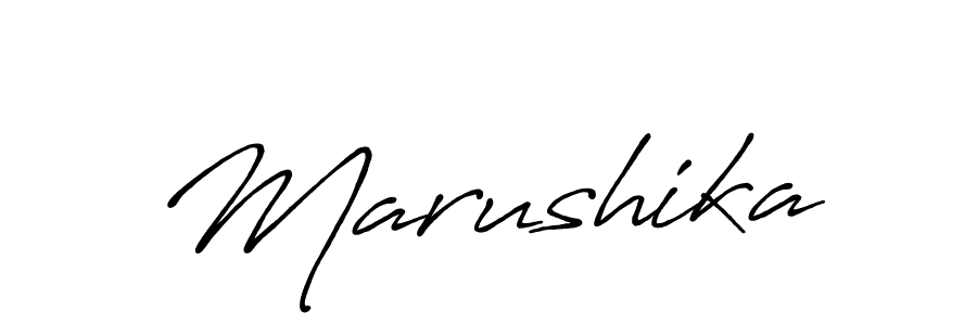Marushika stylish signature style. Best Handwritten Sign (Antro_Vectra_Bolder) for my name. Handwritten Signature Collection Ideas for my name Marushika. Marushika signature style 7 images and pictures png