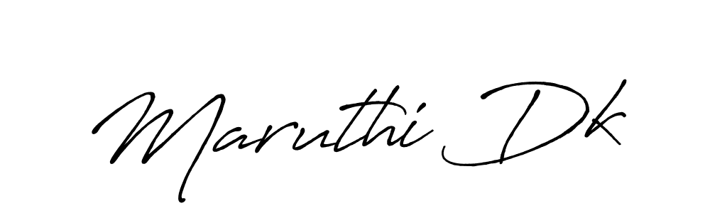 Maruthi Dk stylish signature style. Best Handwritten Sign (Antro_Vectra_Bolder) for my name. Handwritten Signature Collection Ideas for my name Maruthi Dk. Maruthi Dk signature style 7 images and pictures png