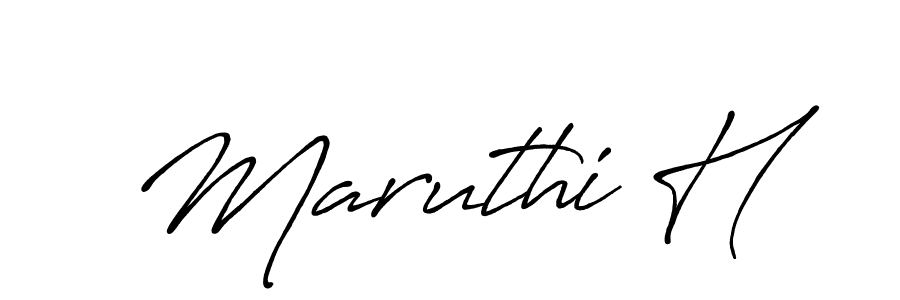 Similarly Antro_Vectra_Bolder is the best handwritten signature design. Signature creator online .You can use it as an online autograph creator for name Maruthi H. Maruthi H signature style 7 images and pictures png