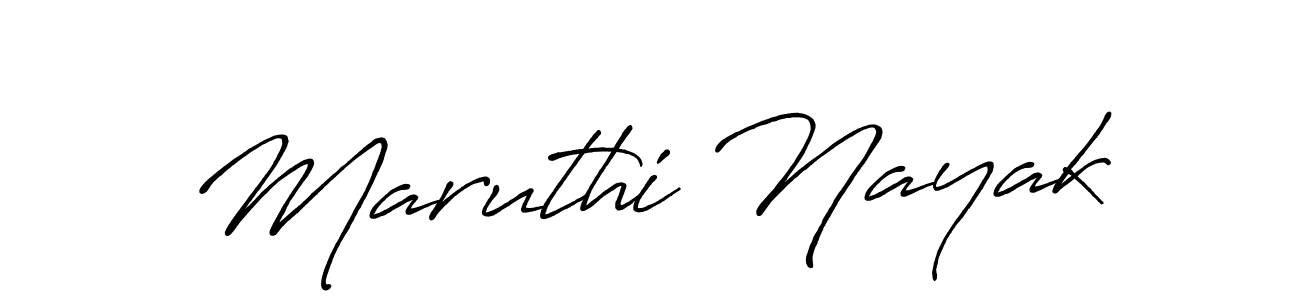 Make a beautiful signature design for name Maruthi Nayak. With this signature (Antro_Vectra_Bolder) style, you can create a handwritten signature for free. Maruthi Nayak signature style 7 images and pictures png