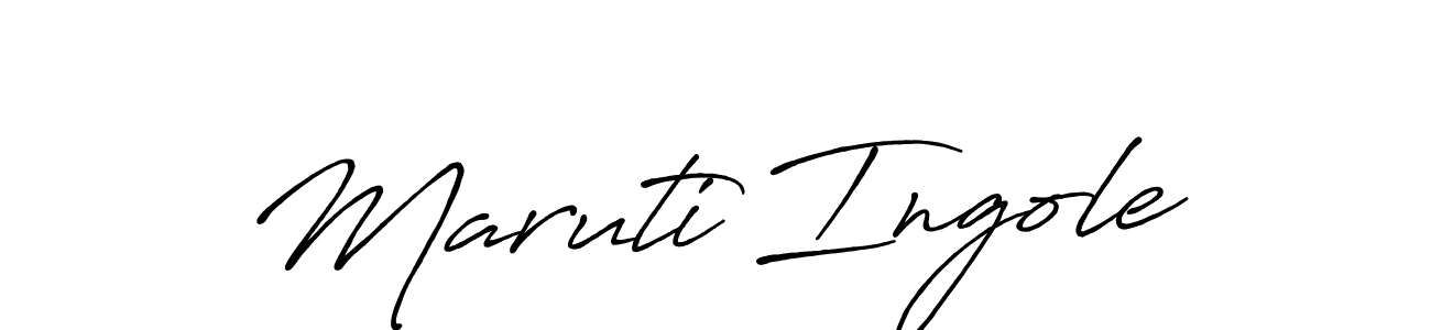 Use a signature maker to create a handwritten signature online. With this signature software, you can design (Antro_Vectra_Bolder) your own signature for name Maruti Ingole. Maruti Ingole signature style 7 images and pictures png