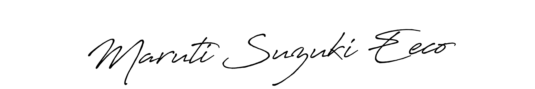 Use a signature maker to create a handwritten signature online. With this signature software, you can design (Antro_Vectra_Bolder) your own signature for name Maruti Suzuki Eeco. Maruti Suzuki Eeco signature style 7 images and pictures png
