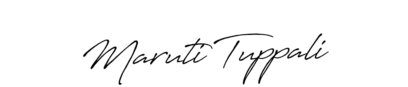 You should practise on your own different ways (Antro_Vectra_Bolder) to write your name (Maruti Tuppali) in signature. don't let someone else do it for you. Maruti Tuppali signature style 7 images and pictures png