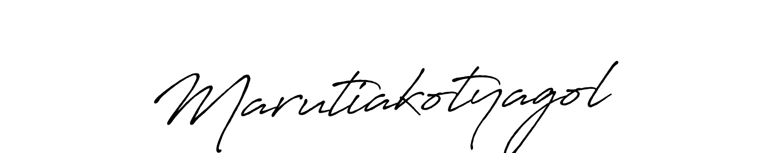 Use a signature maker to create a handwritten signature online. With this signature software, you can design (Antro_Vectra_Bolder) your own signature for name Marutiakotyagol. Marutiakotyagol signature style 7 images and pictures png