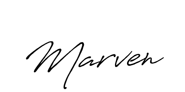 Design your own signature with our free online signature maker. With this signature software, you can create a handwritten (Antro_Vectra_Bolder) signature for name Marven. Marven signature style 7 images and pictures png