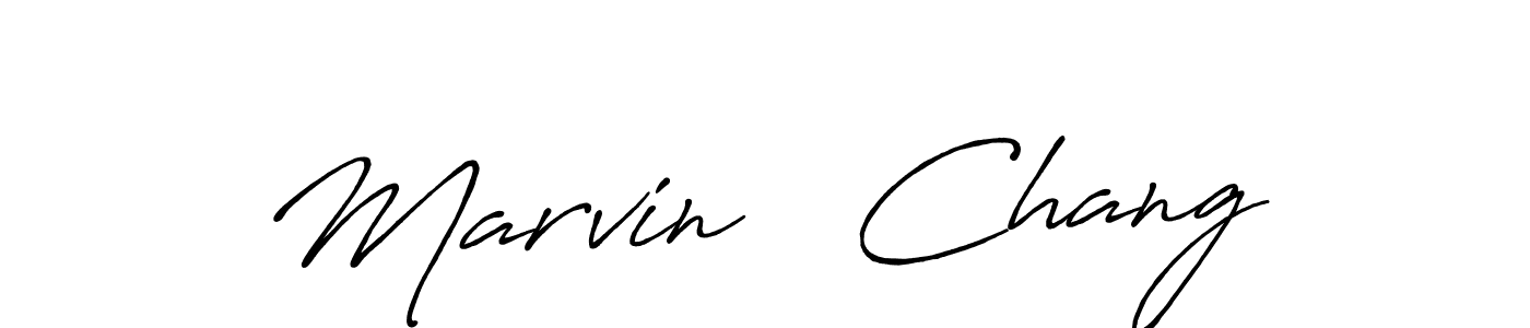 How to make Marvin   Chang signature? Antro_Vectra_Bolder is a professional autograph style. Create handwritten signature for Marvin   Chang name. Marvin   Chang signature style 7 images and pictures png