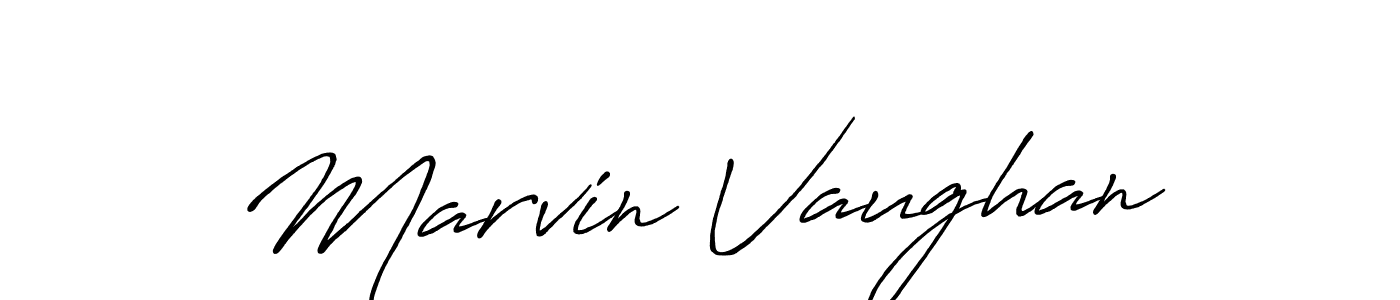 Design your own signature with our free online signature maker. With this signature software, you can create a handwritten (Antro_Vectra_Bolder) signature for name Marvin Vaughan. Marvin Vaughan signature style 7 images and pictures png