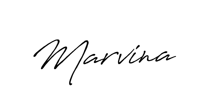 How to make Marvina signature? Antro_Vectra_Bolder is a professional autograph style. Create handwritten signature for Marvina name. Marvina signature style 7 images and pictures png