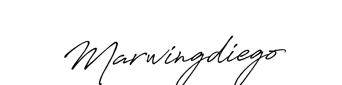 Design your own signature with our free online signature maker. With this signature software, you can create a handwritten (Antro_Vectra_Bolder) signature for name Marwingdiego. Marwingdiego signature style 7 images and pictures png
