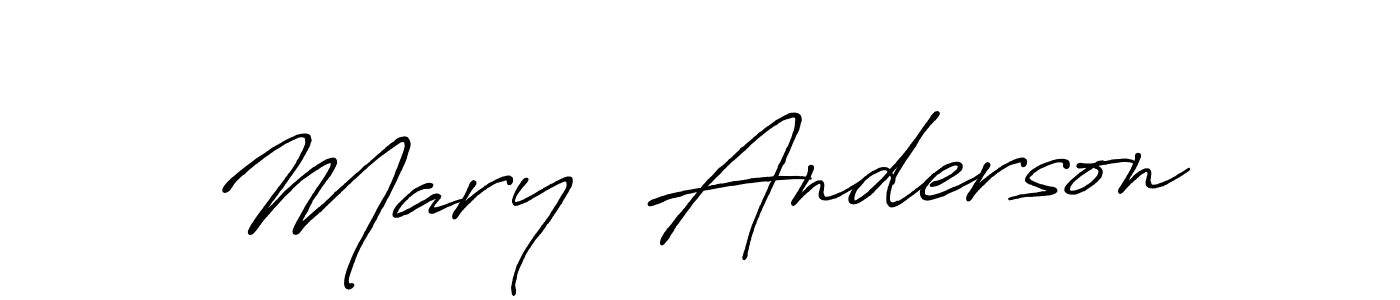 Make a beautiful signature design for name Mary  Anderson. Use this online signature maker to create a handwritten signature for free. Mary  Anderson signature style 7 images and pictures png