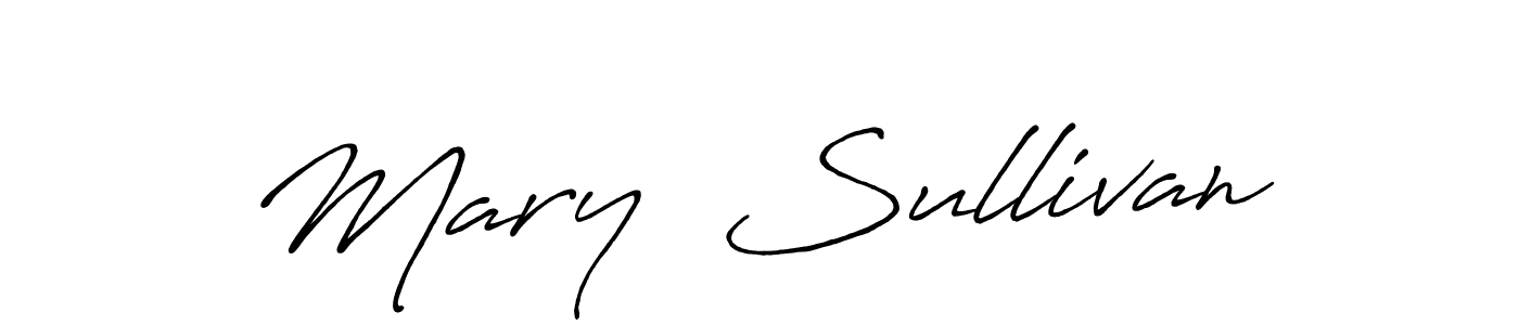 Make a beautiful signature design for name Mary  Sullivan. With this signature (Antro_Vectra_Bolder) style, you can create a handwritten signature for free. Mary  Sullivan signature style 7 images and pictures png
