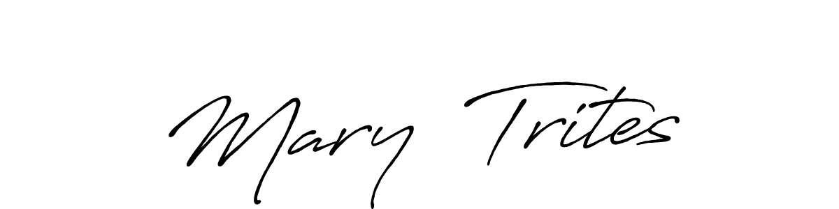 The best way (Antro_Vectra_Bolder) to make a short signature is to pick only two or three words in your name. The name Mary  Trites include a total of six letters. For converting this name. Mary  Trites signature style 7 images and pictures png