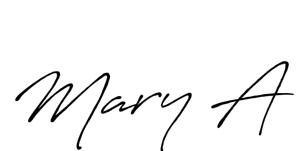 Use a signature maker to create a handwritten signature online. With this signature software, you can design (Antro_Vectra_Bolder) your own signature for name Mary A. Mary A signature style 7 images and pictures png