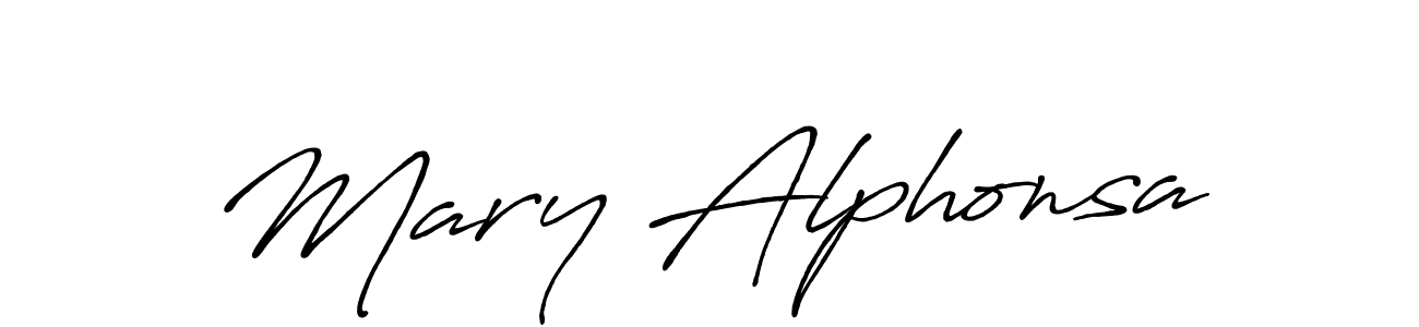 Also we have Mary Alphonsa name is the best signature style. Create professional handwritten signature collection using Antro_Vectra_Bolder autograph style. Mary Alphonsa signature style 7 images and pictures png