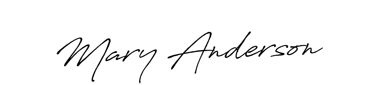 Make a beautiful signature design for name Mary Anderson. With this signature (Antro_Vectra_Bolder) style, you can create a handwritten signature for free. Mary Anderson signature style 7 images and pictures png