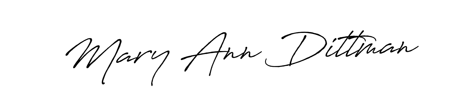 The best way (Antro_Vectra_Bolder) to make a short signature is to pick only two or three words in your name. The name Mary Ann Dittman include a total of six letters. For converting this name. Mary Ann Dittman signature style 7 images and pictures png