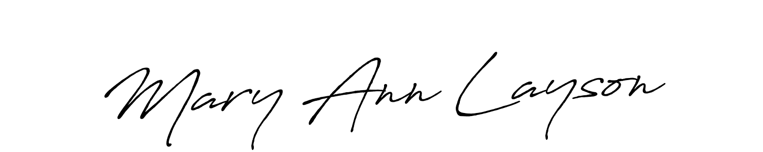 Use a signature maker to create a handwritten signature online. With this signature software, you can design (Antro_Vectra_Bolder) your own signature for name Mary Ann Layson. Mary Ann Layson signature style 7 images and pictures png