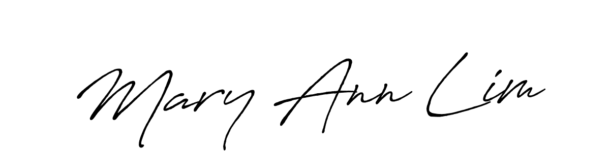 Mary Ann Lim stylish signature style. Best Handwritten Sign (Antro_Vectra_Bolder) for my name. Handwritten Signature Collection Ideas for my name Mary Ann Lim. Mary Ann Lim signature style 7 images and pictures png