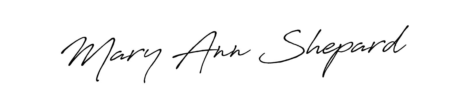 Mary Ann Shepard stylish signature style. Best Handwritten Sign (Antro_Vectra_Bolder) for my name. Handwritten Signature Collection Ideas for my name Mary Ann Shepard. Mary Ann Shepard signature style 7 images and pictures png