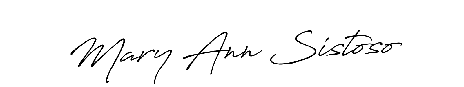 Make a short Mary Ann Sistoso signature style. Manage your documents anywhere anytime using Antro_Vectra_Bolder. Create and add eSignatures, submit forms, share and send files easily. Mary Ann Sistoso signature style 7 images and pictures png
