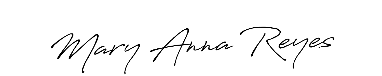 Use a signature maker to create a handwritten signature online. With this signature software, you can design (Antro_Vectra_Bolder) your own signature for name Mary Anna Reyes. Mary Anna Reyes signature style 7 images and pictures png