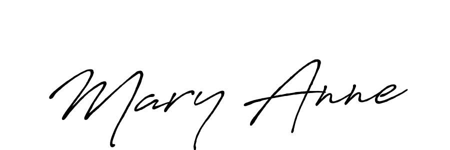 Create a beautiful signature design for name Mary Anne. With this signature (Antro_Vectra_Bolder) fonts, you can make a handwritten signature for free. Mary Anne signature style 7 images and pictures png
