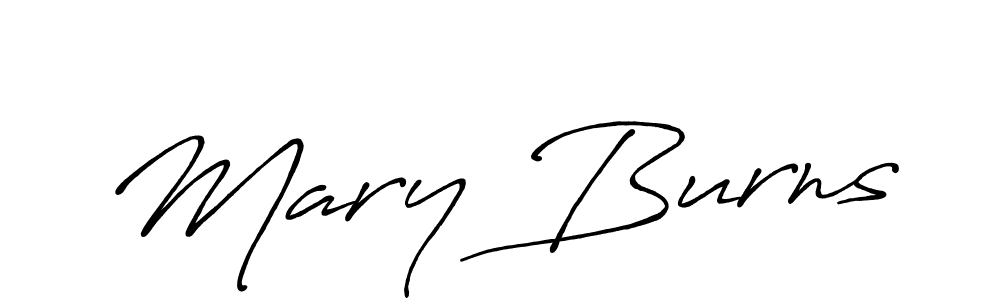 Use a signature maker to create a handwritten signature online. With this signature software, you can design (Antro_Vectra_Bolder) your own signature for name Mary Burns. Mary Burns signature style 7 images and pictures png