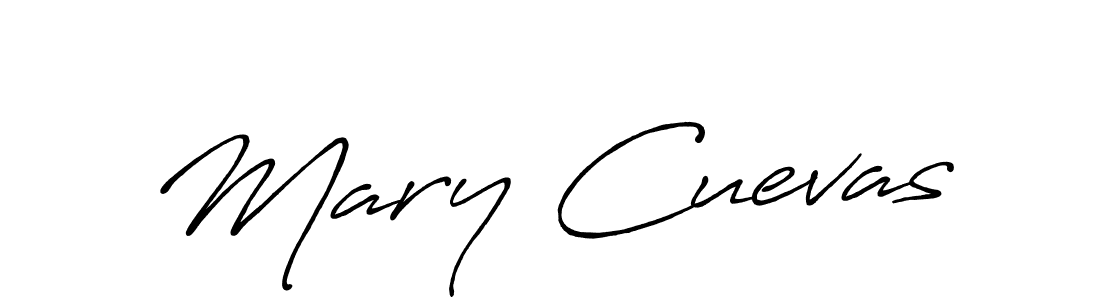 Make a beautiful signature design for name Mary Cuevas. With this signature (Antro_Vectra_Bolder) style, you can create a handwritten signature for free. Mary Cuevas signature style 7 images and pictures png