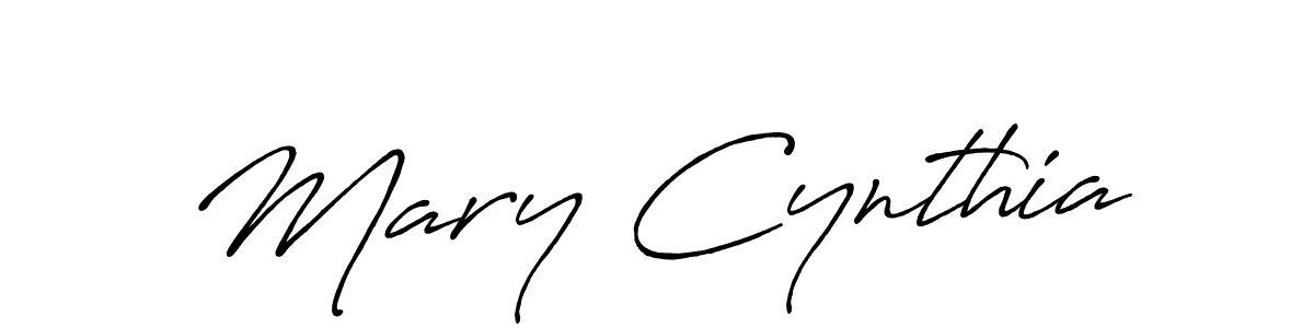Also we have Mary Cynthia name is the best signature style. Create professional handwritten signature collection using Antro_Vectra_Bolder autograph style. Mary Cynthia signature style 7 images and pictures png