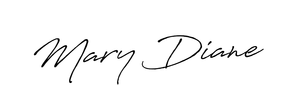 How to make Mary Diane name signature. Use Antro_Vectra_Bolder style for creating short signs online. This is the latest handwritten sign. Mary Diane signature style 7 images and pictures png