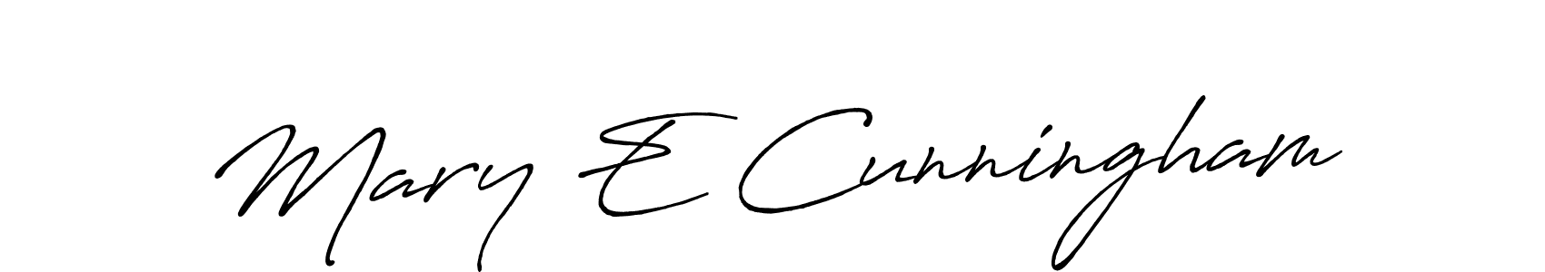 Make a beautiful signature design for name Mary E Cunningham. Use this online signature maker to create a handwritten signature for free. Mary E Cunningham signature style 7 images and pictures png