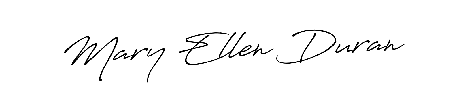 How to make Mary Ellen Duran name signature. Use Antro_Vectra_Bolder style for creating short signs online. This is the latest handwritten sign. Mary Ellen Duran signature style 7 images and pictures png