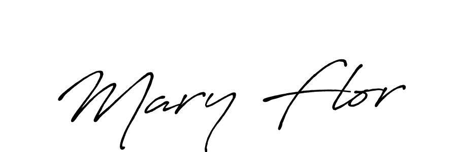 Use a signature maker to create a handwritten signature online. With this signature software, you can design (Antro_Vectra_Bolder) your own signature for name Mary Flor. Mary Flor signature style 7 images and pictures png