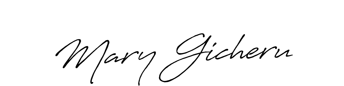 Antro_Vectra_Bolder is a professional signature style that is perfect for those who want to add a touch of class to their signature. It is also a great choice for those who want to make their signature more unique. Get Mary Gicheru name to fancy signature for free. Mary Gicheru signature style 7 images and pictures png