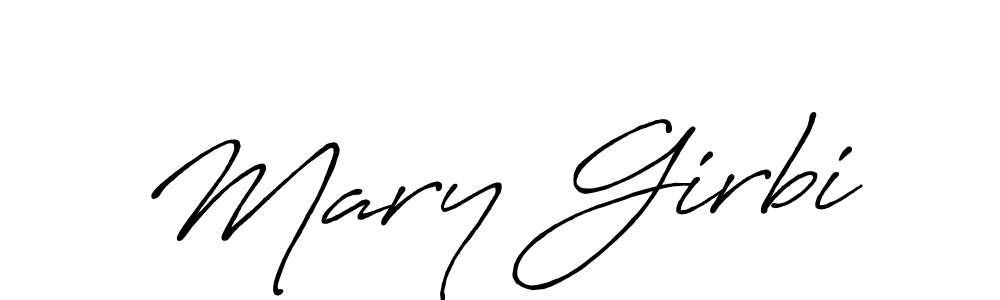 How to make Mary Girbi signature? Antro_Vectra_Bolder is a professional autograph style. Create handwritten signature for Mary Girbi name. Mary Girbi signature style 7 images and pictures png