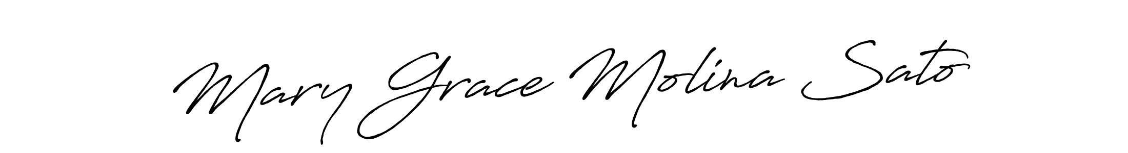 Make a beautiful signature design for name Mary Grace Molina Sato. Use this online signature maker to create a handwritten signature for free. Mary Grace Molina Sato signature style 7 images and pictures png