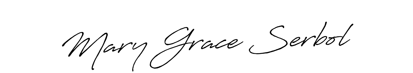 Use a signature maker to create a handwritten signature online. With this signature software, you can design (Antro_Vectra_Bolder) your own signature for name Mary Grace Serbol. Mary Grace Serbol signature style 7 images and pictures png