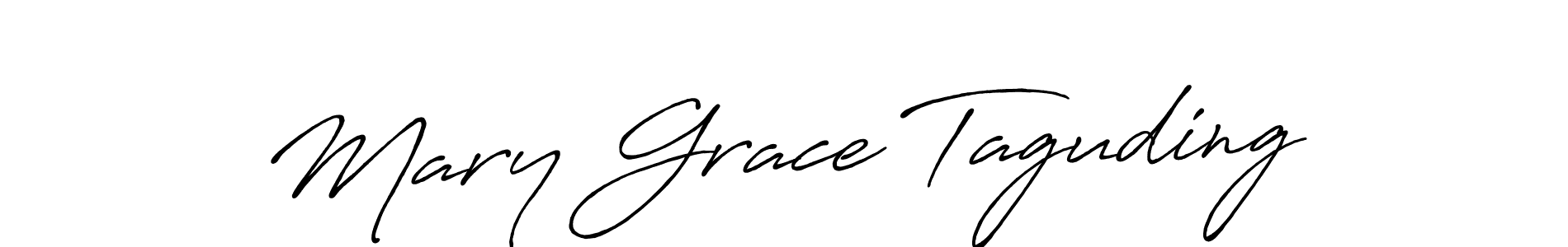 Design your own signature with our free online signature maker. With this signature software, you can create a handwritten (Antro_Vectra_Bolder) signature for name Mary Grace Taguding. Mary Grace Taguding signature style 7 images and pictures png