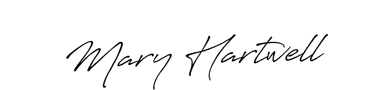 Make a beautiful signature design for name Mary Hartwell. With this signature (Antro_Vectra_Bolder) style, you can create a handwritten signature for free. Mary Hartwell signature style 7 images and pictures png